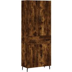 vidaXL Highboard Smoked Oak Förvaringsskåp 69.5x180cm