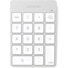 Satechi Tangentbord Satechi Aluminum Slim Wireless Keypad Silver