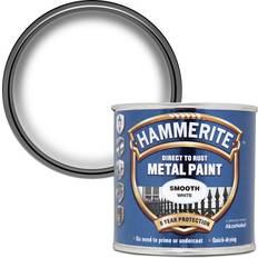 Hammerite Direct to Rust Smooth Effect Metal Paint White 0.25L