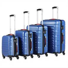 Monzana Baseline Suitcase Set of 4 - Navy