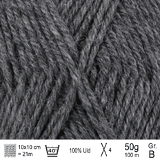 Drops karisma garn Drops Design Karisma Dark Grey 100m