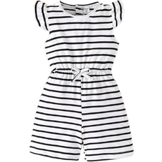 Girls Jumpsuits Children's Clothing Shein Young Girl Casual Striped Printed Jumpsuit Summer