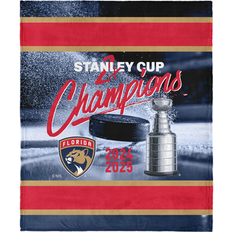 Blankets The Northwest Group Florida Panthers 2x Stanley Cup Throw Blanket 50 x 60 Blankets Blue