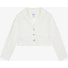 Girls Blazers Children's Clothing Mayoral Ivory Milano Jersey Blazer - 14 Year