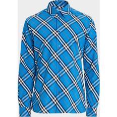 Burberry Oxford Shirts Burberry Check Cotton Shirt - Hyacinth