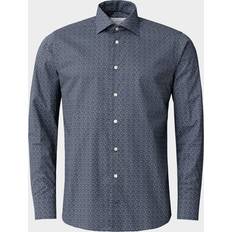 Blommiga - Herr Skjortor Eton Blommig Signature Twill Slim Fit Skjortor - Blå