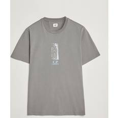 C.P. Company Herr Överdelar C.P. Company Back Print Short Sleeve T-Shirt - Grey