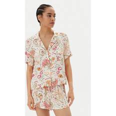 Camisones Hunkemöller Camiseta para dormir Samba - Oliva/Naranja/Rojo Sangre/Blanco