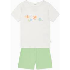 Gröna Pyjamasar Mori Little Fish Summer Pajamas Organic Cotton - Green