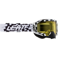 Motorcykelglasögon på rea LEATT Velocity 5.5 SNX Iriz Goggles - White Yellow