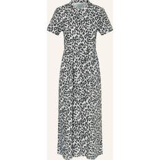 Grå Kjoler Lollys Laundry Aliyall Maxi Dress Ss Multi Patterned - Lysegrå/Sort/Hvid