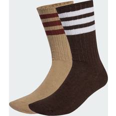 Adidas Bruna Strumpor adidas Ribbed Crew Strumpor 2-Pack - Trace Khaki Dark Brown
