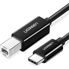 UGREEN USB-C Till USB-B Skrivarkabel 2m Svart