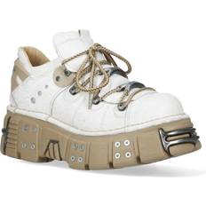 Dr Martens 1460 Ankle Boots New Rock M-120N-C80 Gothic Platform Ankle Boots - White