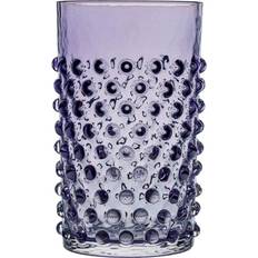 Anna von Lipa Drikkeglas Anna von Lipa Hobnail Glas 20 cl Indigo Drikkeglas