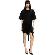 Diesel Klänningar Diesel Robe T-shirt avec Naud à l'avant - Black