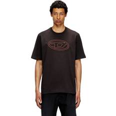Diesel Herr Överdelar Diesel T-shirt Oval D Embossé Polychrome - Black