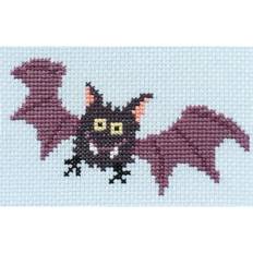 Yarn & Needlework Supplies Bothy Threads Counted Cross Stitch Kit Spooky Bat Skip5