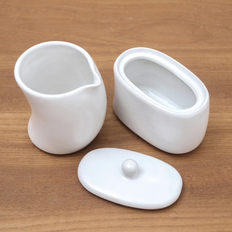Sugar Bowls Novica Novica Handmade Sweet Morning Set 3.1 In W x 2.4 In H x 2.0 In D Sugar Bowl