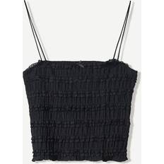 Bershka Tøj Bershka Bandeau-Top Blondestof - Sort