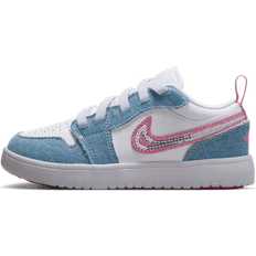 Jordan Leather Trainers Jordan 1 Low Alt SE Younger Kids Shoes - Blue