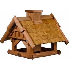 Pets Fleur De Lis Living Leaf Fall Birdhouse Brown 35cm H x 39cm W x 39cm D