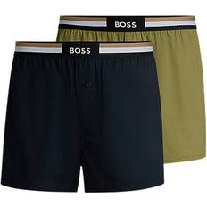 Pyjamasar BOSS Cotton Pyjama Shorts With Logo Waistbands