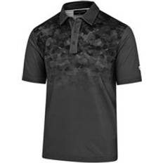 Golf - Green Polo Shirts Graded Print UV Golf Polo Shirt - Black