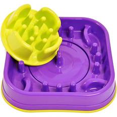 Pets Ebern Designs Punkaj Slow Feeder Purple 13.77cm H x 13.77cm W x 5.90cm D