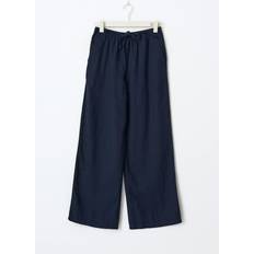 Gina Tricot Tall Linen Blend Trousers - Blå