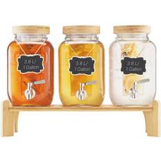 VEVOR Drink 1 Gal 3PCS Beverage Dispenser