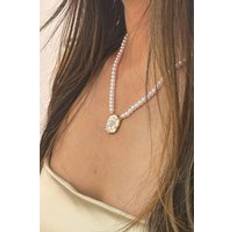 Pearl - Women Necklaces SVNX French Camellia Pearl Necklace - Metallics