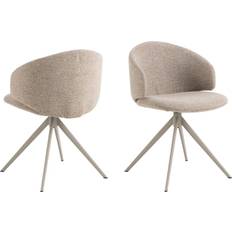 Steel Kitchen Chairs Act Nordic Ella Swivel Beige Dining One Size Kitchen Chair