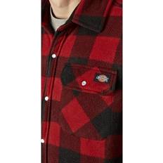 Men - Red Shirts Dickies Portland Polyester Casual Shirt - Red