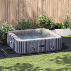 Pooler vidaXL Rektangulärt Poolöverdrag Svart Polyeten 550 x 280 cm