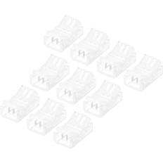 Transparent Light Strips Uxcell Led Connector 3 Pin 10mm 20pcs Light Strip