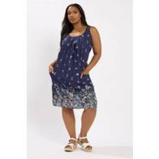 Blue - Viscose Dresses Yours Butterfly Pocket Detail Mini Dress - Mid Navy