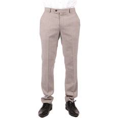 Check Vintage Trousers - Cream