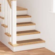 Yellow Stair Carpets Berkfield Home Stair Mats Latex Backing 20x75 cm Medium Yellow