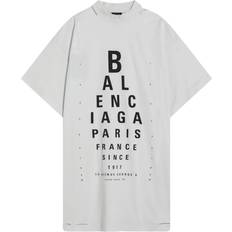 Balenciaga Överdelar Balenciaga Bomull Kortärmad T-shirt Med Rund Hals - White
