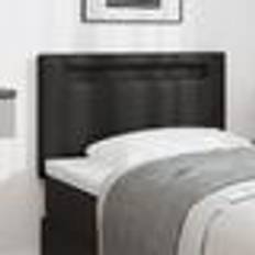 Headboards vidaXL Plain Design Black 90 cm Faux Leather Headboard