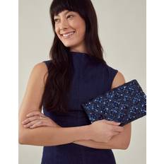 Accessorize Clutch tasker Accessorize Blue Tianna Metallic Embellished Clutch Bag