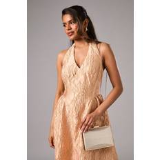 Coast Sicily Glitter Hard Clutch Bag - Gold