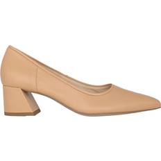 HOGL Läder Beige Dammpump Premium Skor - Beige