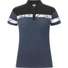 Recycled Fabric Polo Shirts ProJob Womens Ladies Progression Pique Polo Shirt - Navy/Black