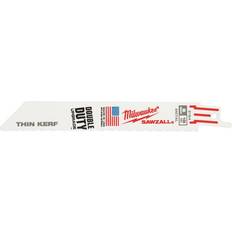 Milwaukee Power Saws Milwaukee Sawzall Reciprocating Saw Blade Thin Kerf 150mm 18TPI 5 Pack