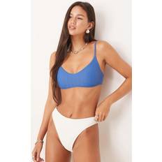 Abercrombie & Fitch Swimwear Abercrombie & Fitch Bralette Bikini Top Blue-White