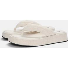Naturvita Platta Sandaler Grovt Material - Vit