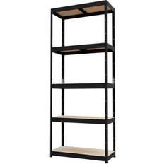 GoodHome Ryle 5 Shelf HDF Steel Unit 1790mm Shelving System