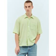 Stussy Skjorter Stussy Textured Weave Crinkled Skjorte - Grøn